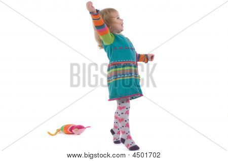 Baby stående