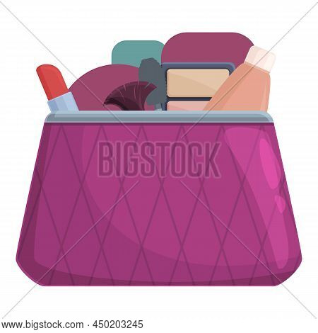 Cosmetic Bag Icon Cartoon Vector. Beauty Case. Small Pouch