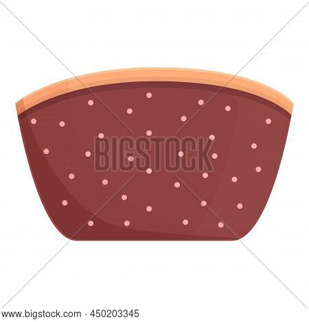 Cosmetic Bag Zipper Icon Cartoon Vector. Makeup Case. Small Pouch