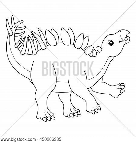 A Cute And Funny Coloring Page Of A Kentrosaurus. Provides Hours Of Coloring Fun For Children. To Co