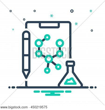 Mix Icon For Formula Science Atom Forensis Laboratory Experiment Helix Research Beaker