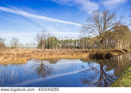 Little Pond In The Nature Area Drents-friese Wold, Netherlands
