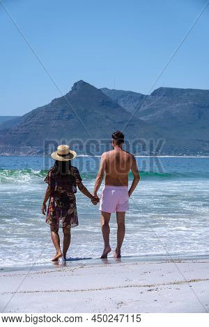 Kommetjie Public Beach Cape Town South Africa, White Beach And Blue Ocean At Kommetjie On A Summer D