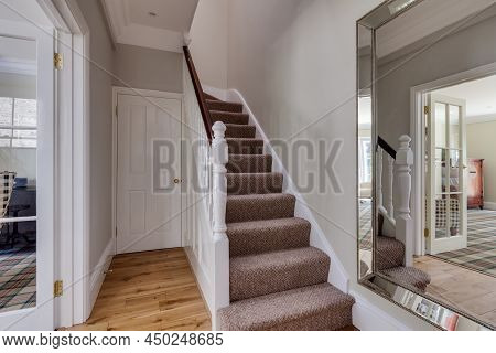 Victorian House Hall And Stairs