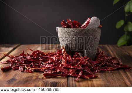 Chile De Arbol. This Potent Mexican Chili Can Be Used Fresh, Powdered Or Dried For Salsa Preparation
