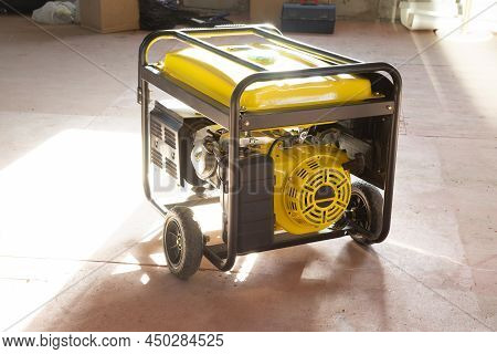 Portable Gasoline Generator.the Use Of An Autonomous Energy Source. An Additional Source Of Energy.