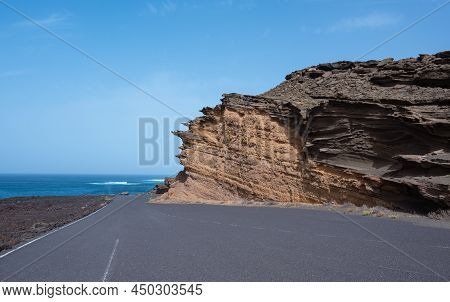 Charco Verde Beach In Lanzarote, Canary Islands In Spain