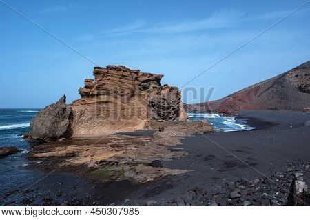 Charco Verde Beach In Lanzarote, Canary Islands In Spain