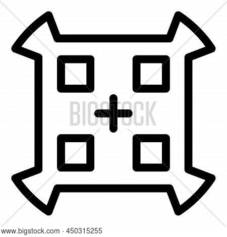 Television Mount Icon Outline Vector. Fixing Metal. Tv Wall