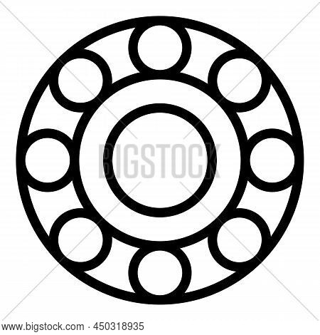 Bike Engine Part Icon Outline Vector. Motor Gear. Bike Equipment