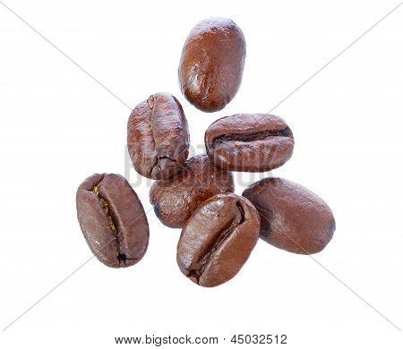 Falling Coffee Beans.