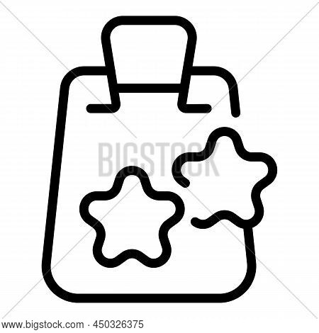 Store Pay Bag Icon Outline Vector. Job Offer. Online Order