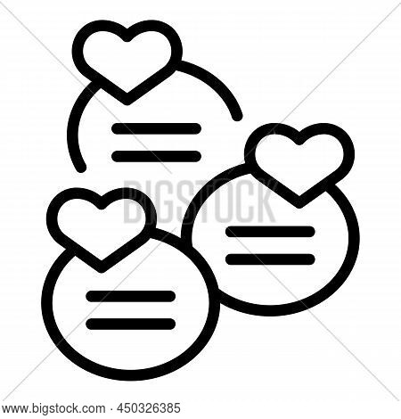 Online Offer Chat Icon Outline Vector. Job Pay. Custom Order