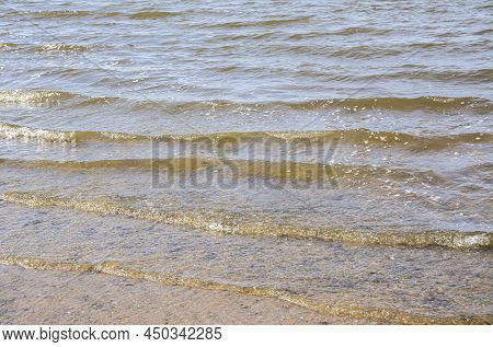 Clear Water Of Gulf Of Finland In Spring And Sand Bottom, Ramsholmen Island, Tammisaari, Finland