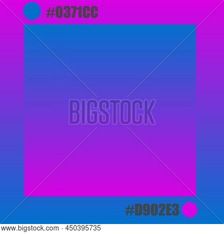 Color Code And Gradation Of Purple With Dark Blue