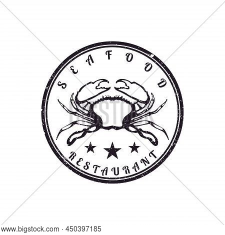 Seafood Crab Lobster Crayfish Prawn Shrimp Vintage Luxury Logo Design