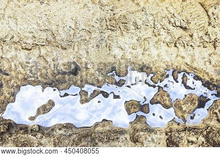 Frozen Ice On Earth Resembles Space And The Mainland