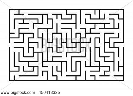 Abstract Maze / Labyrinth With Entry And Exit. Vector Labyrinth 310.
