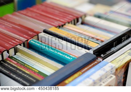 Amsterdam - August 2011: Old Books Sold On A Flea Market In Amsterdam, Netherlands