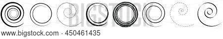 Spirals, Swirl, Twirl Design Element Vector