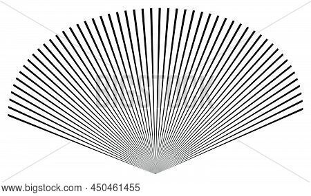 Bent Abstract Curved Lines, Stripes Element