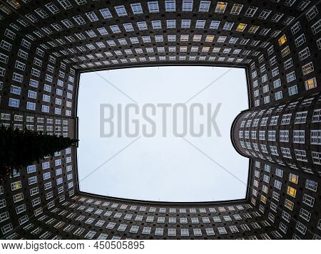 Famous Sprinkenhof Brick Building In Hamburg - Hamburg, Germany - December 21, 2021