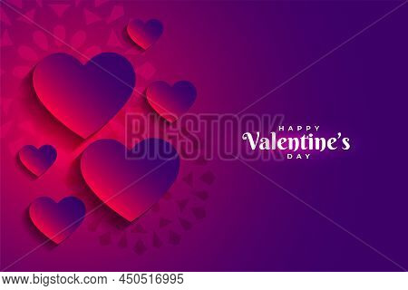 Valentines Day Card In Duotone Style Design