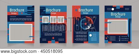 Creating Brand Identity Blank Brochure Design. Template Set With Copy Space For Text. Premade Corpor