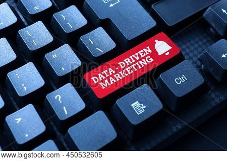 Text Showing Inspiration Data Driven Marketing. Business Showcase Process By Which Marketers Gain In