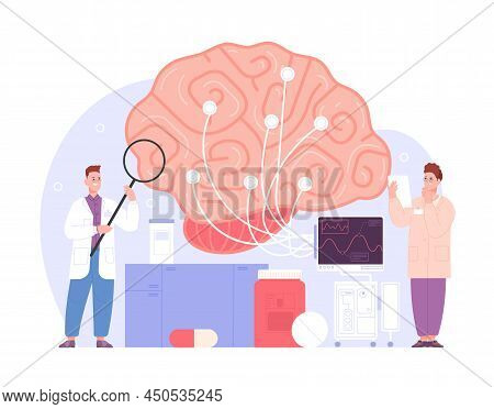 Brain Neurologic Exam. Neurology Medico Test, Emergency Treatment Health Inflammation Tumor, Scienti