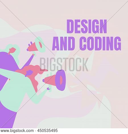 Text Showing Inspiration Design And Coding. Business Concept Tool That Can Be Used In Design And Pla