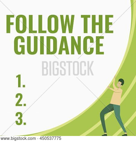 Handwriting Text Follow The Guidance. Business Approach Controlling A Course Of Projectile By Builti