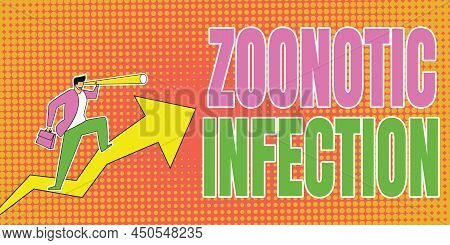 Inspiration Showing Sign Zoonotic Infection. Business Concept Zoonotic Infection Man Drawing Holding