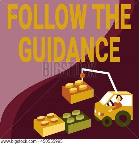 Handwriting Text Follow The Guidance. Business Showcase Controlling A Course Of Projectile By Builti