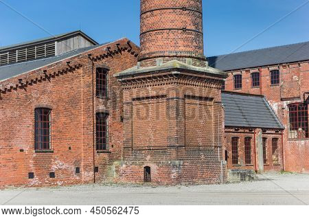 Detail Of The Historic Factory Toekomst In Scheemda, Netherlands