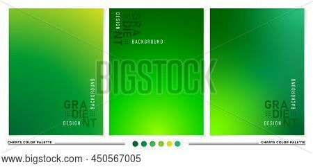 Abstract Gradient Green Color Background, Design Template Green Card, Applicable For Website Banner,