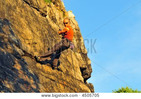 Discesa in corda doppia Rock Climber