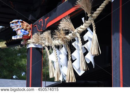 The Culture And Tradition Of Japanese Shrines Shimenawa. Shimenawa Is A Sacred Rope Of Ric-straw.it 