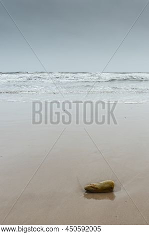 The Last Pebble On The Beach, Druridge Bay, Northumberland, Uk
