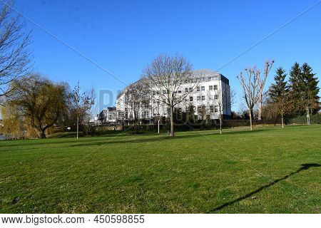 Koblenz, Germany - 02 27 2022: Wasser- Und Schiffahrtsamt Office Building