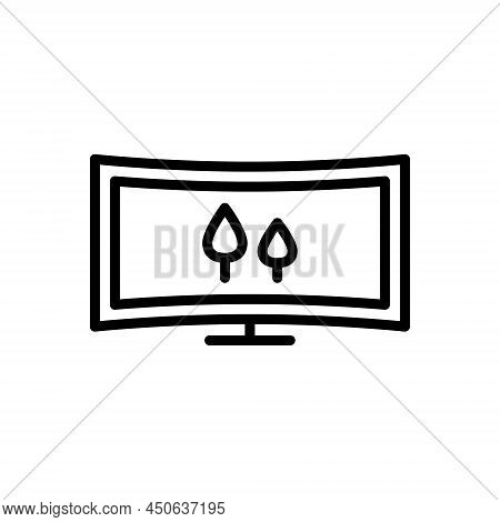 Black Line Icon For Ultra All-out Extremist Over Radical Immoderate Interface
