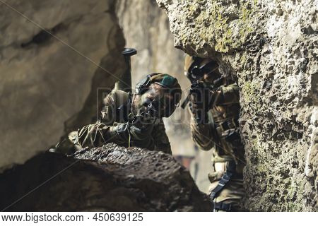 Scheming To Purge Enemy Caves Territory . High Quality Photo