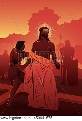 10th Stations Of The Cross, Jesus Is Stripped Of His Garments. Biblical Series