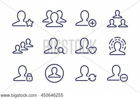 Customer Membership Client Vip Icon. Member Pictogram Person Service Vector Icon Set