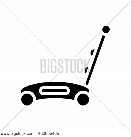 Push Toy Glyph Icon Vector. Push Toy Sign. Isolated Contour Symbol Black Illustration