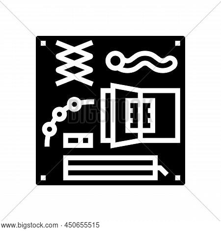 Busy Board Glyph Icon Vector. Busy Board Sign. Isolated Contour Symbol Black Illustration