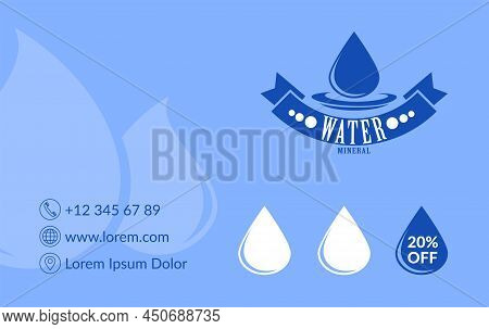 Mineral Water Supplies And Delivery Service Vector