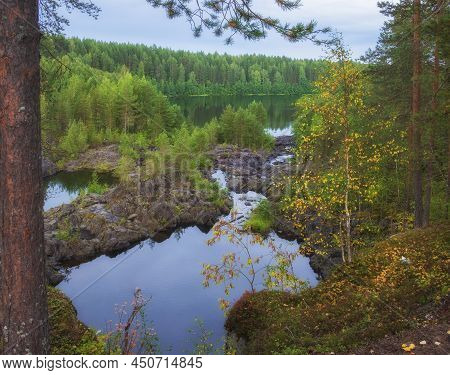 Poor Porog, Threshold, On River Suna Karelia, Russian Landscape Summer