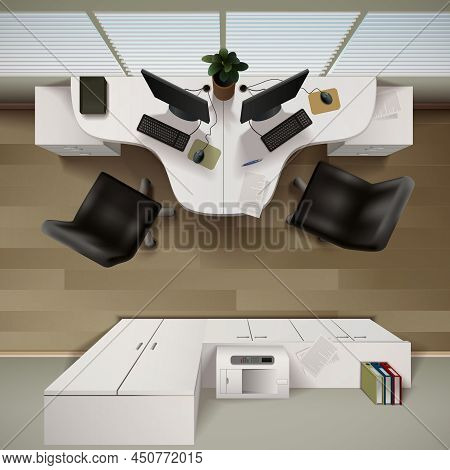 Office Interior  Background. Office Interior Vector Illustration. Office Interior Design. Office Int
