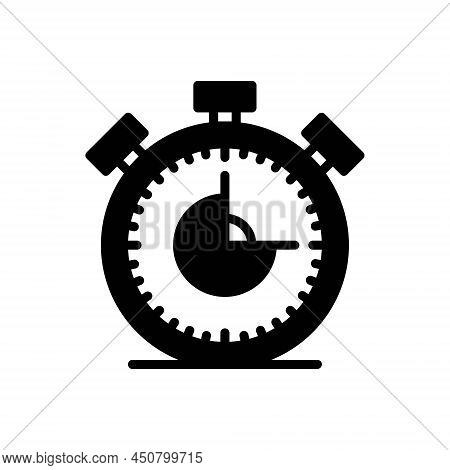 Black Solid Icon Timer Image & Photo (Free Trial) | Bigstock